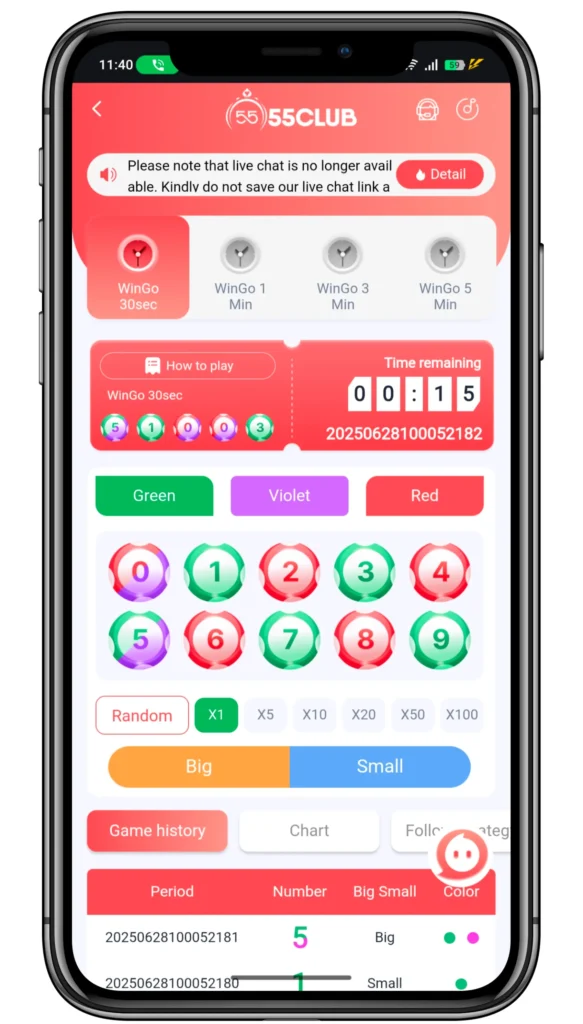 how To play Games In 55 Club